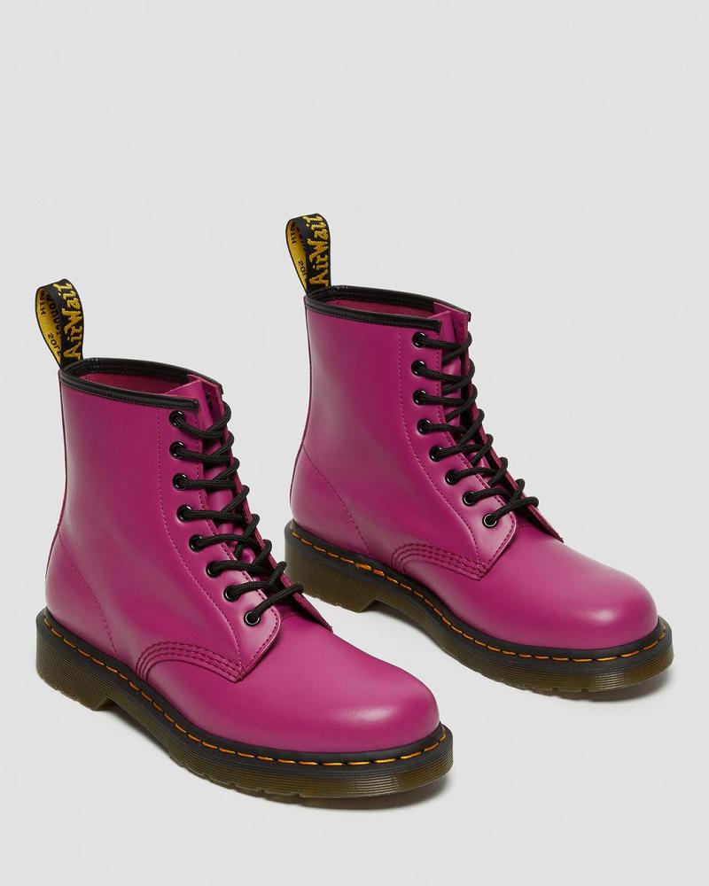 Dr Martens 1460 Smooth Leren Veterlaarzen Heren Roze | NL 278XYU